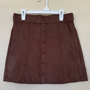 Abercrombie Kids Chocolate Button Skirt